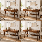 Wood Bar Stool – Solid Wood Counter Chair for Kitchen Island Decor