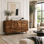 Wave Sideboard – Solid Wood Storage Cabinet for Living Room