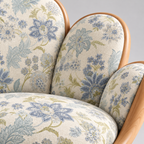 Floral Petal Wood Lounge Chair