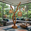Tree Branch Floor Lamp – Solid Wood Standing Light for Living Room Decor