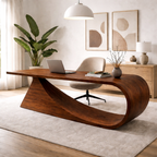 Sculptural Coffee Table – Handmade Solid Wood Table for Modern Living Room