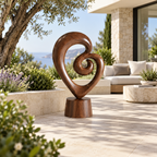 Infinity Spiral Wood Sculpture