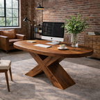 X-Base Dining Table – Solid Wood Table for Kitchen and Dining Room
