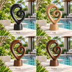 Infinity Spiral Wood Sculpture