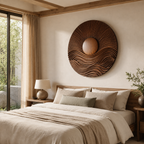 Radiant Sun & Wave Wood Wall Art