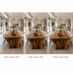 Live Edge Dining Table – Solid Wood Table for Dining Room