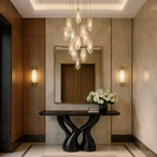 Twisted Sculptural Solid Wood Console Table – Organic Statement Design
