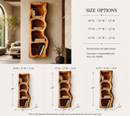 Organic Wall Shelf – Solid Wood Display Shelf for Home Decor