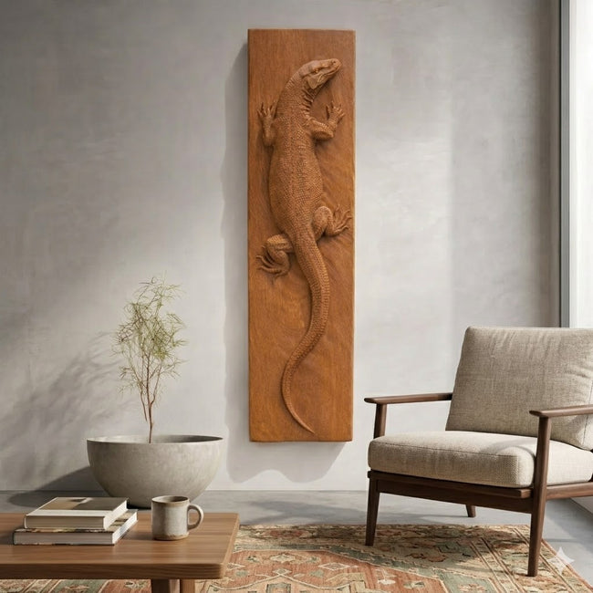 Vertical Wall Art Panel – Solid Wood Decorative Panel for Modern Home Decor Main Image