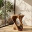 Twisted Live-Edge Table – Sculptural Solid Wood Art for Modern Home