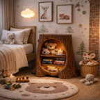 Solid Wood Nightstand – Modern Natural Bedside Table