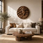 Carved Jesus Portrait Wood Wall Art