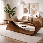 Sculptural Coffee Table – Handmade Solid Wood Table for Modern Living Room