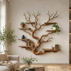 Tree Branch Wall Shelf – Solid Wood Display Shelf for Home Decor