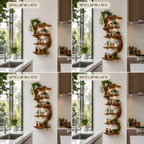 Branch Wood Kitchen Shelf – Solid Wood Wall Mounted Display Shelf for Kitchen Decor