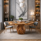 Solid Wood Dining Table – Modern Natural Furniture for Dining Spaces