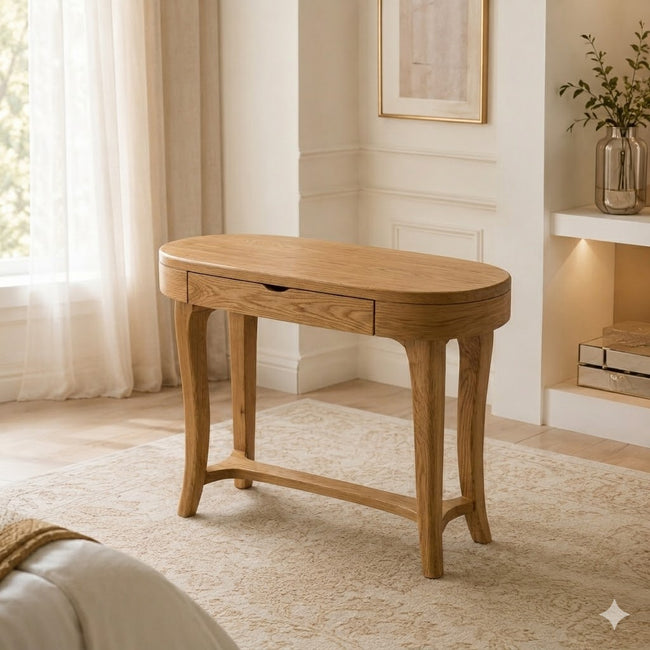 Writing Desk – Solid Wood Desk with Drawer Storage Main Image