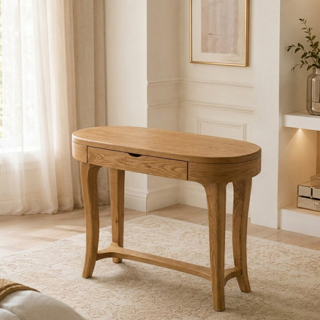 Writing Desk – Solid Wood Desk with Drawer Storage Main Image