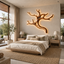 Tree Branch Wood Wall Art – Solid Wood Backlit Wall Decor for Bedroom Decor