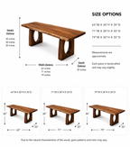 Live Edge Dining Table – Solid Wood Table for Dining Room