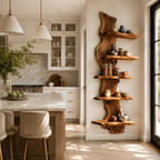Live Edge Wood Wall Shelf