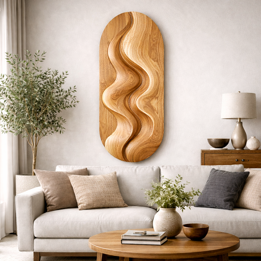 Wall Sculpture – Handmade Sculptural Wood Decor for Modern Home