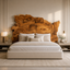 Live Edge Headboard – Solid Wood Statement Headboard for Bedroom