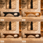 Sculptural Bench – Solid Wood Wooden Bench for Modern Home
