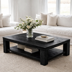 Solid Wood Coffee Table – Modern Natural Furniture for Living Rooms