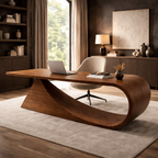Sculptural Coffee Table – Handmade Solid Wood Table for Modern Living Room