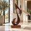 Sculptural Musical Note Wood Decor