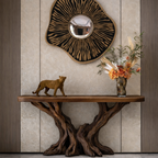 Sculptural Root Wood Console Table – Organic Statement Design