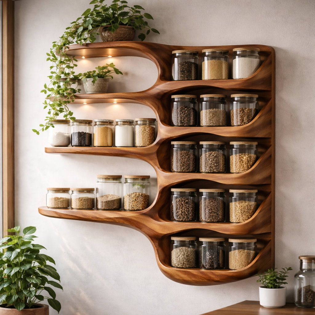 Floating Wooden Wall Shelves – Modern Natural Storage & Decor