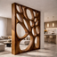 Decorative Room Divider – Solid Wood Modern Panel for Living Room Decor