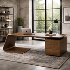 Solid Wood Desk – Handmade Wooden Desk for Modern Office