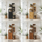 Wood Bathroom Storage Cabinet – Solid Wood Shelf Cabinet for Bathroom Decor