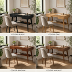 Wood Bar Stool – Solid Wood Counter Chair for Kitchen Island Decor