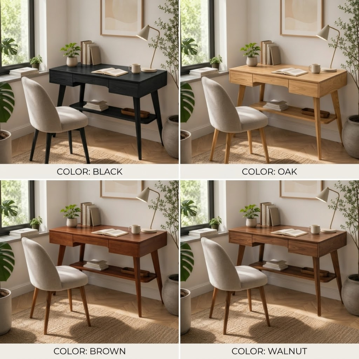 Wood Bar Stool – Solid Wood Counter Chair for Kitchen Island Decor