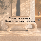 Sculptural Bench – Solid Wood Wooden Bench for Modern Home