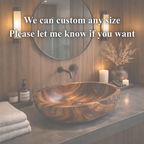 Vessel Sink – Handcrafted Solid Wood Sink for Luxury Spa Bathroom