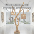 Tree Branch Floor Lamp – Solid Wood Standing Light for Living Room Decor