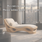 Organic Chaise Lounge – Sculptural Solid Wood Chair for Luxury Living Room