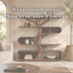 Tree Branch Bookcase – Sculptural Solid Wood Display Shelf