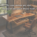 Executive Desk – Solid Wood Desk with Drawers for Luxury Home Office Decor