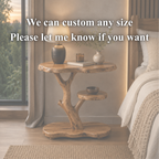 Tree Root Nightstand – Handmade Solid Wood Bedside Table for Rustic Luxury Bedroom Decor