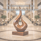 Large Wooden Statue – Sculptural Art Decor for Indoor and Outdoor Spaces