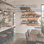 Wall-Mounted Wine Holder – Solid Wood Bottle Rack for Kitchen and Home Bar Decor
