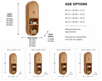 Arched Wood Bathroom Cabinet – Solid Wood Wall Mounted Storage Cabinet for Bathroom Decor