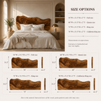 Live Edge Bed Frame – Solid Wood Bed with Natural Headboard