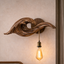 Wave-Inspired Solid Wood Wall Light – Sculptural Design
